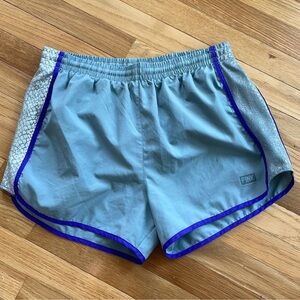 PINK Victoria's Secret Athletic Shorts in Gray with Blue Accents